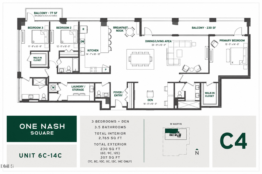 217 W Martin Street #11 C, Raleigh, NC 27601 - #2