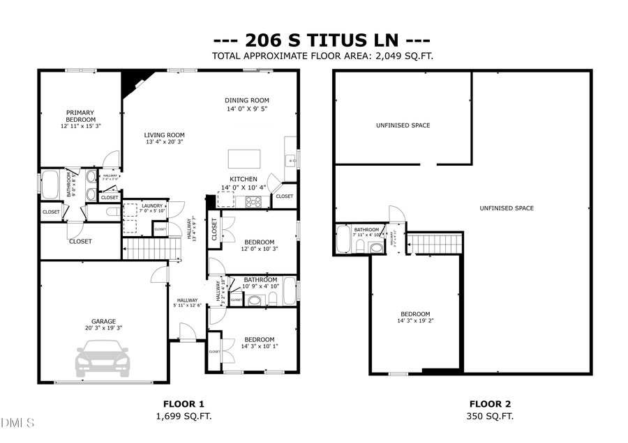 206 S Titus Lane, Wendell, NC 27591 - #2