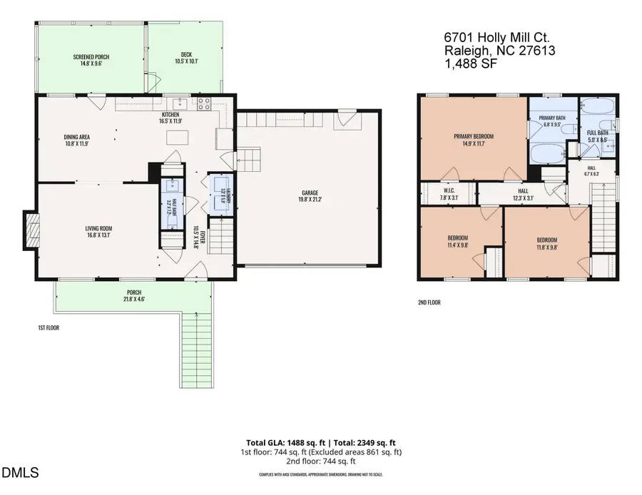 6701 Holly Mill Court, Raleigh, NC 27613 - #2