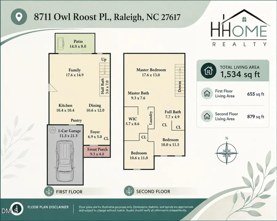 8711 Owl Roost Place, Raleigh, NC 27617 - #2