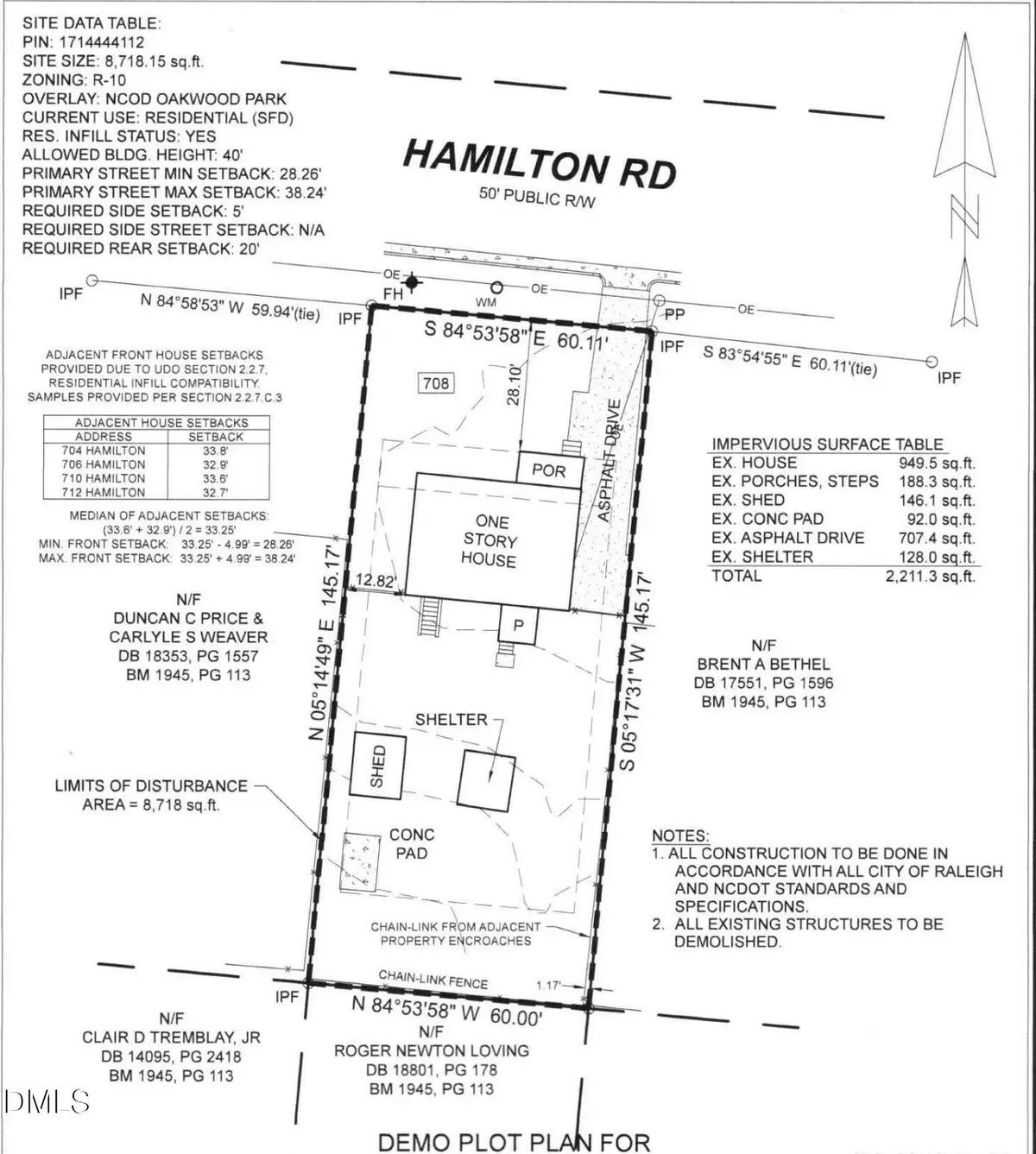 708 Hamilton Road, Raleigh, NC 27604 - #1