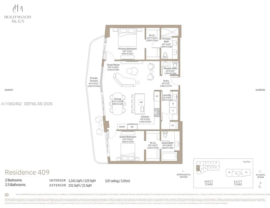 901 S Ocean Drive #409, Hollywood, FL 33019 - #2