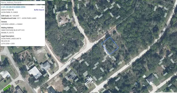 2530 N Todd Road, Avon Park, FL 33825