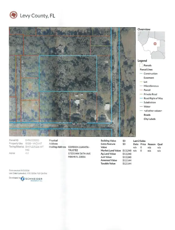 Xxx NE 35 Street, Williston, FL 32696