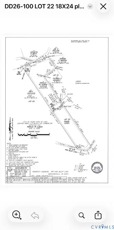 0 High Bluff Lane, Barhamsville, VA 23011