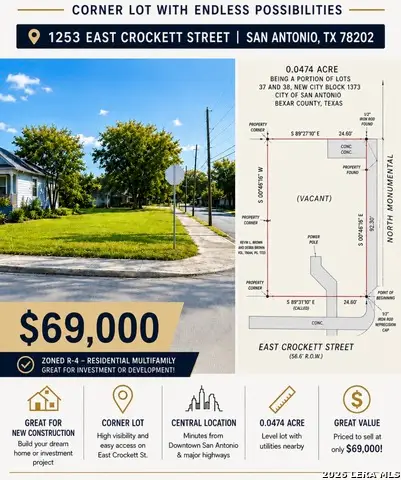 1253 E Crockett, San Antonio, TX 78202