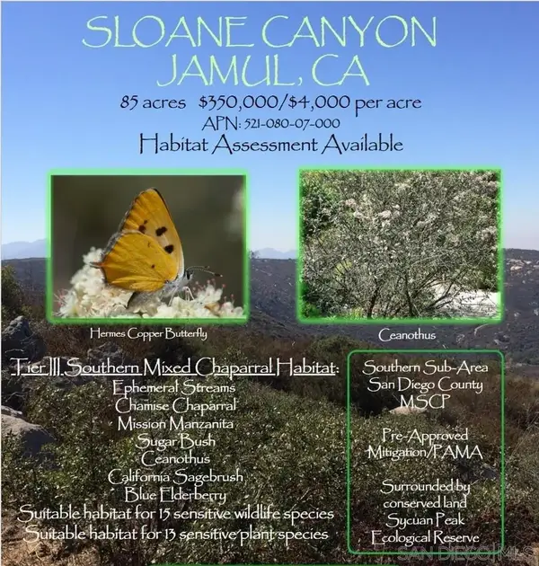 0000 E Sloane Canyon Rd #2, 3, Jamul, CA 92019