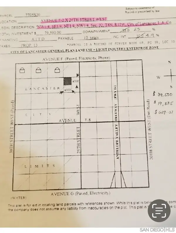 0 26TH AVE. Cor Avenue F2 26th Stw #10, Lancaster, CA 93536