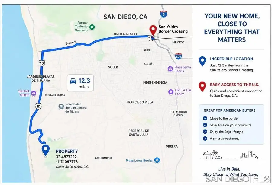 206 Ave. Santa Monica, Col. San Miguel Tijuana Mexico, O Neals, CA 99999 - #2