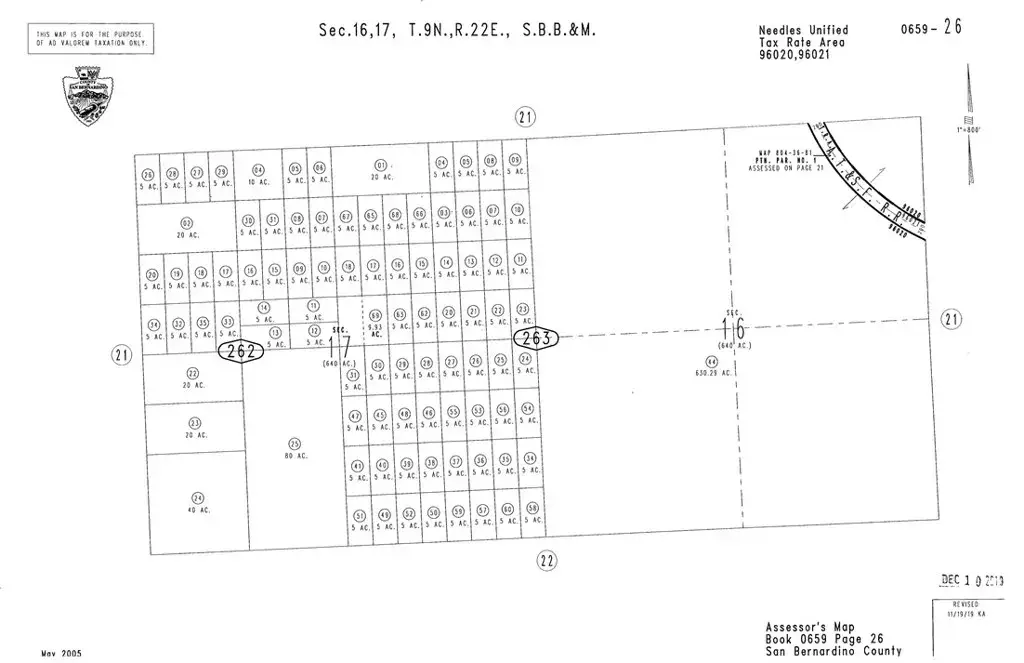 0 Sec/twn/rng/mer:n2nw4sw4 S17t09nr22e, Needles, CA 92363 - #1