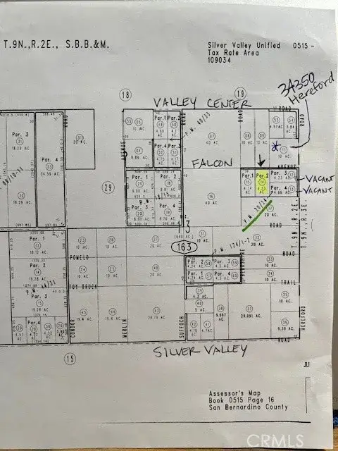 0 Falcon, Newberry Springs, CA 92365