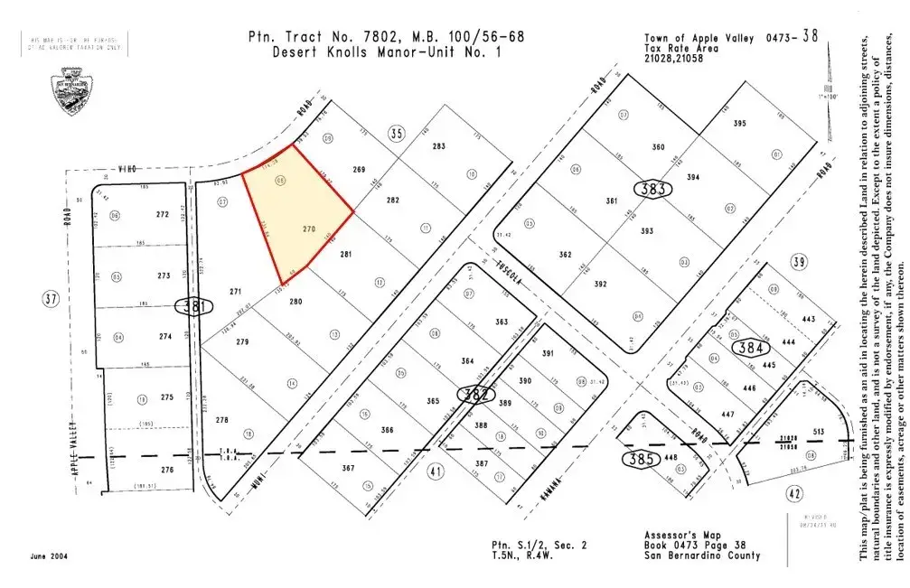 0 Viho, Apple Valley, CA 92307 - #1
