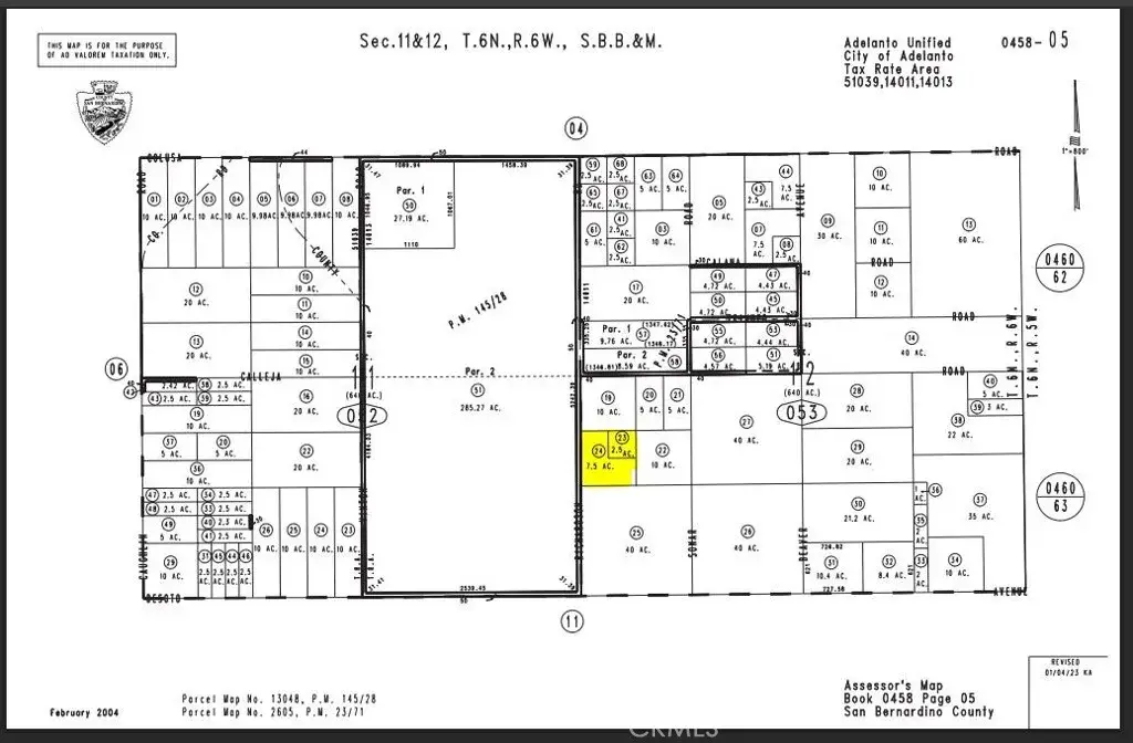 0 Richardson Parcel #0458-053-24 & 23, Adelanto, CA 92301 - #1