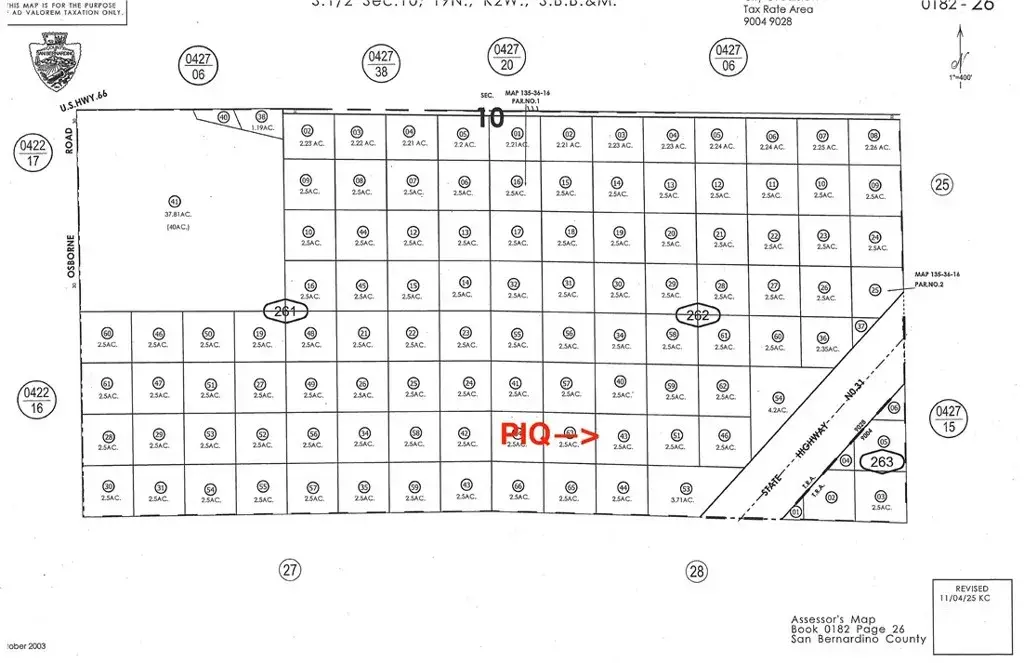 0 0182-262-43 Santa Catalina, Barstow, CA 92311 - #1