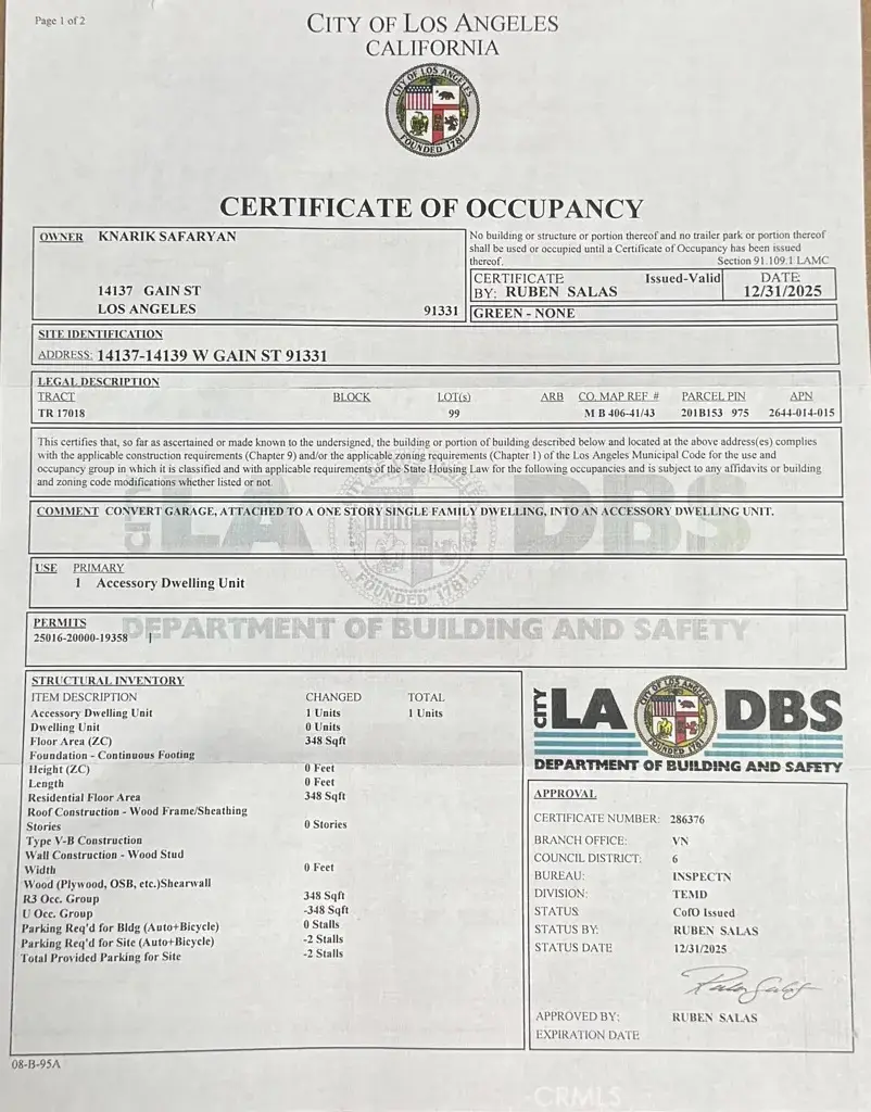 14137 Gain, Arleta, CA 91331 - Image #2