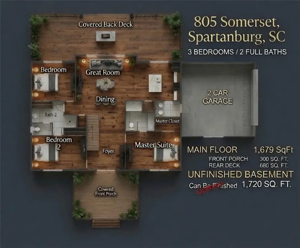 805 Somerset Place, Spartanburg, SC 29301 - #1