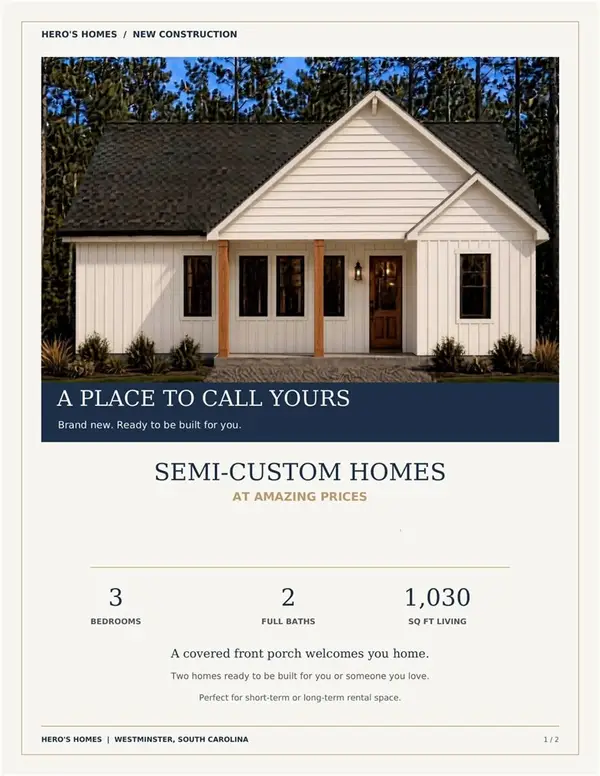 LOT 117 Sequoia Trail, Westminster, SC 29693