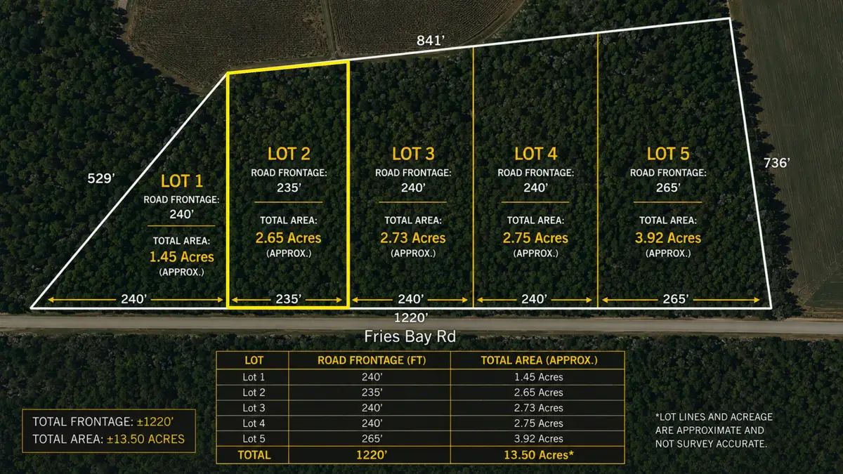 LOT 2 Fries Bay Rd., Loris, SC 29569 - #1