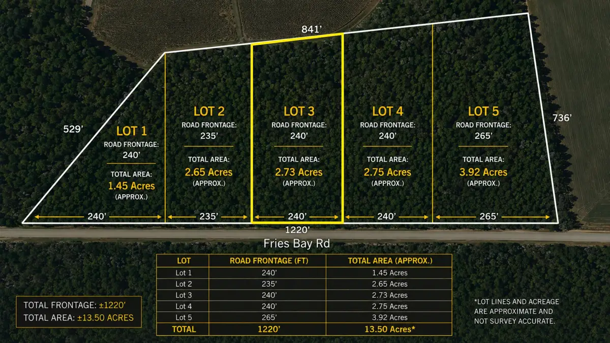 Lot 3 Fries Bay Rd., Loris, SC 29569 - #1