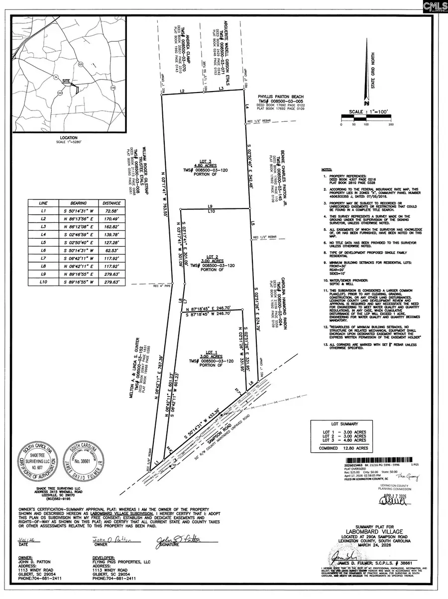 TBD Sampson Road, Gilbert, SC 29054 - #2