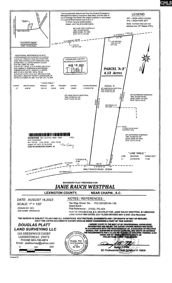 0 Walt Rauch Road, Chapin, SC 29036