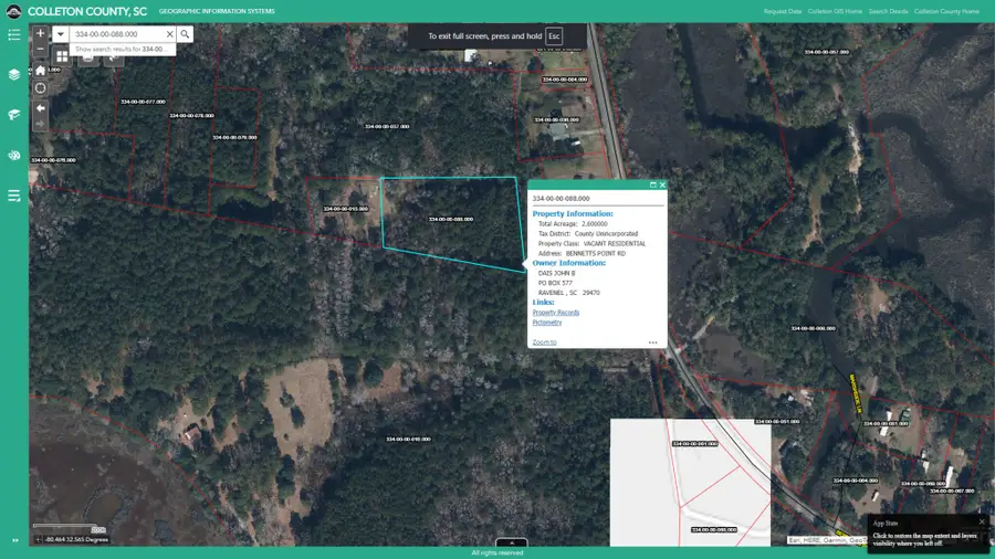 0 Bennetts Point Road, Green Pond, SC 29446 - #2