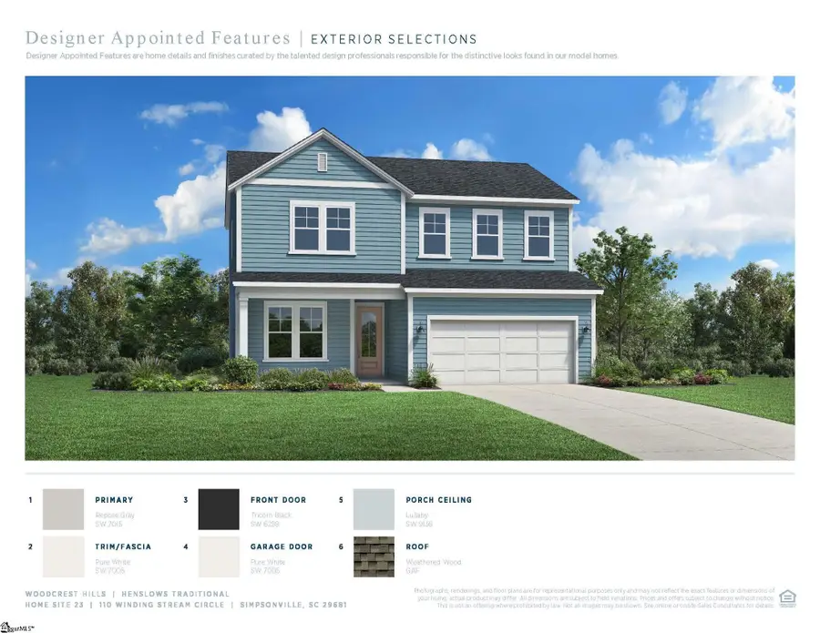 110 Winding Stream Circle #Lot 23 Henslows Traditional, Simpsonville, SC 29681 - #3