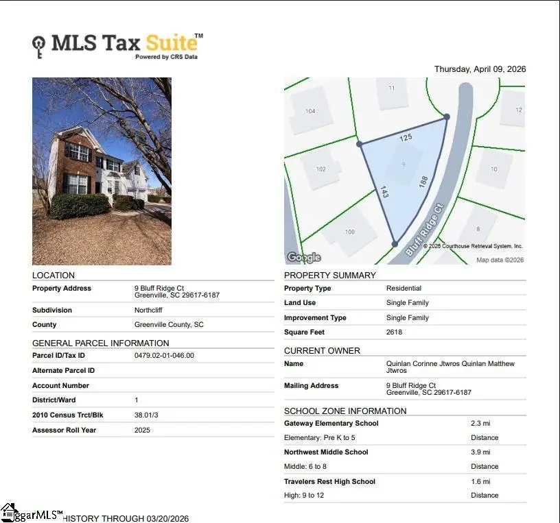 9 Bluff Ridge Court, Greenville, SC 29617-6187 - #1