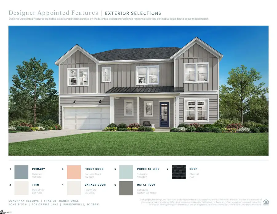 204 Dapple Lane #Lot 6 Fraiser Transitional, Simpsonville, SC 29681 - #3