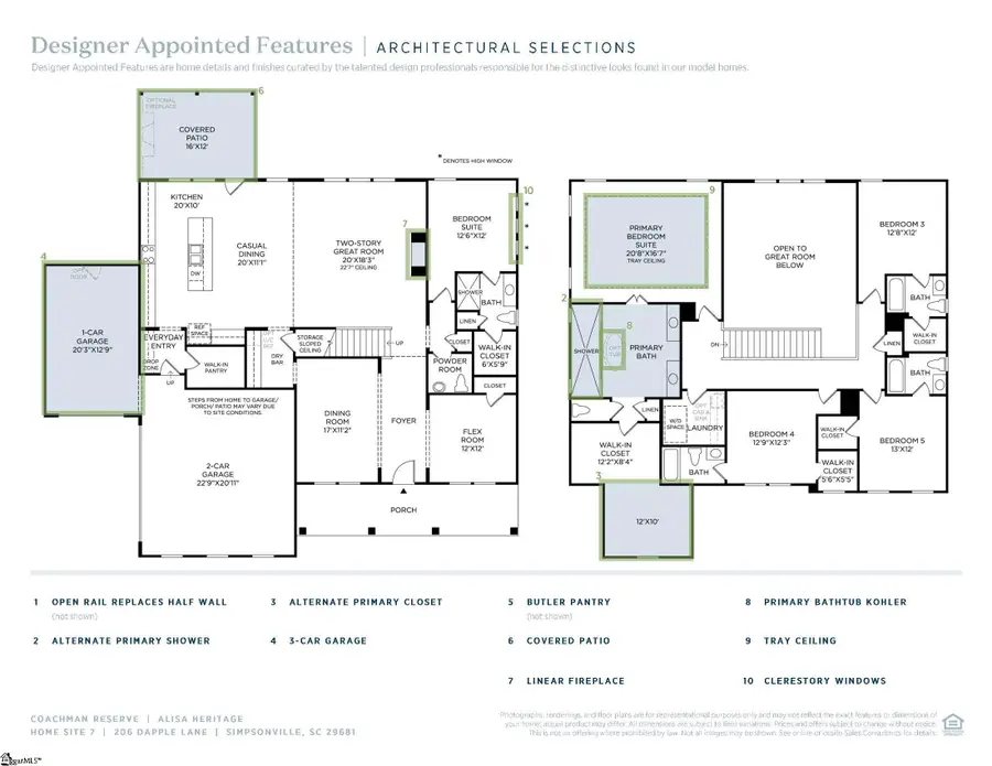 215 Dapple Lane #Lot 7 Alisa Heritage, Simpsonville, SC 29681 - #2