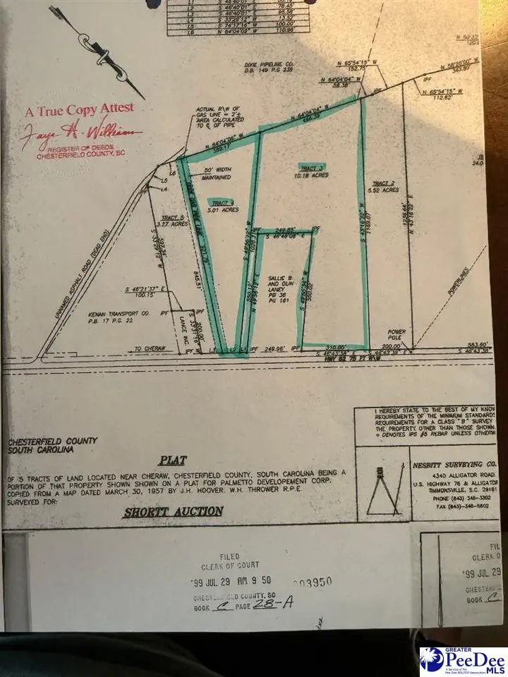 7.84 +/- Tract N Hwy 52, Cheraw, SC 29520 - Image #2