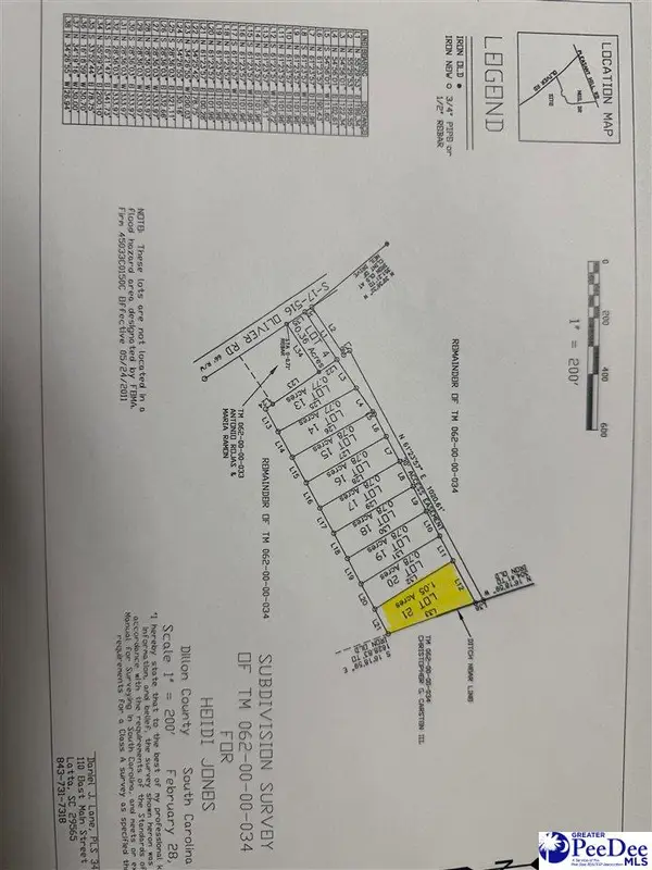Lot 21 Heidi Lane, Hamer, SC 29547