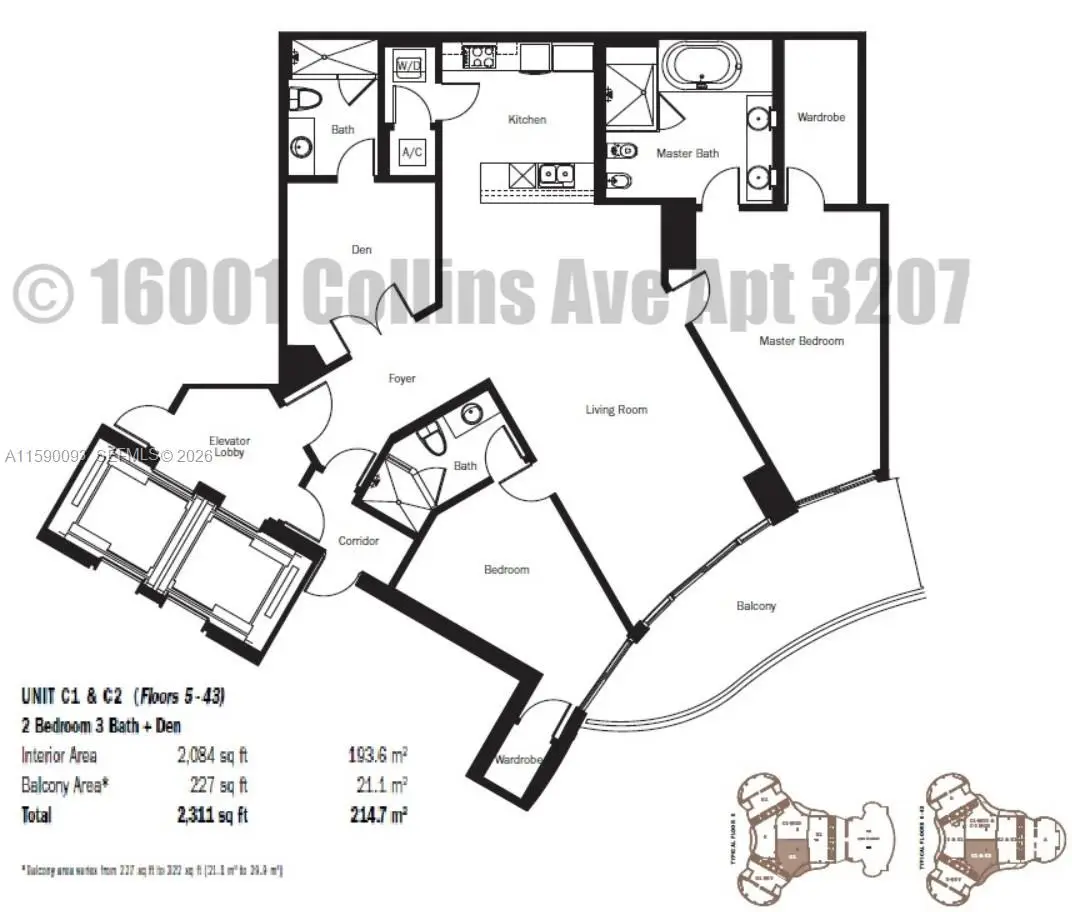 16001 Collins Ave #3207, Sunny Isles Beach, FL 33160 - #1
