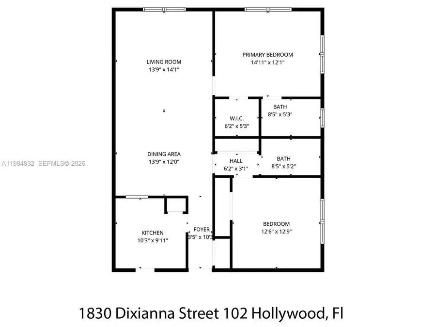 1830 Dixieanna St #102, Hollywood, FL 33020 - #2