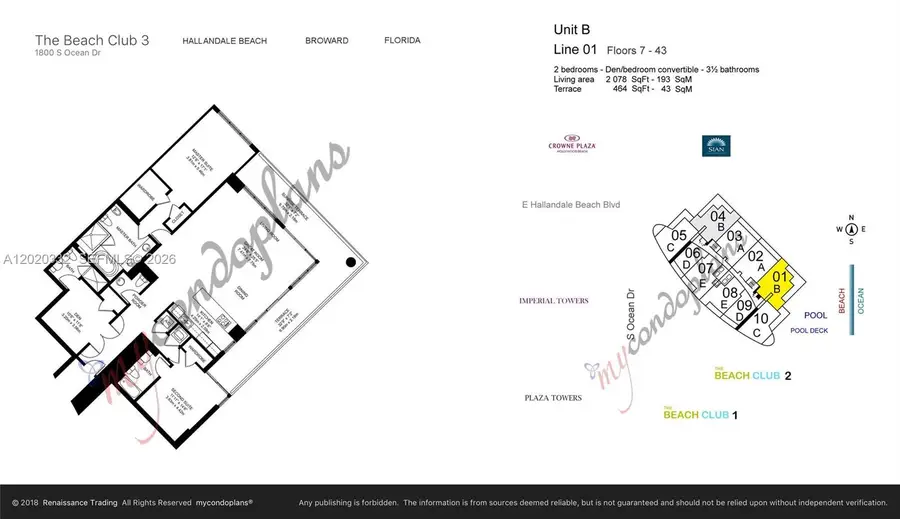1800 S Ocean Dr #2301, Hallandale Beach, FL 33009 - #2