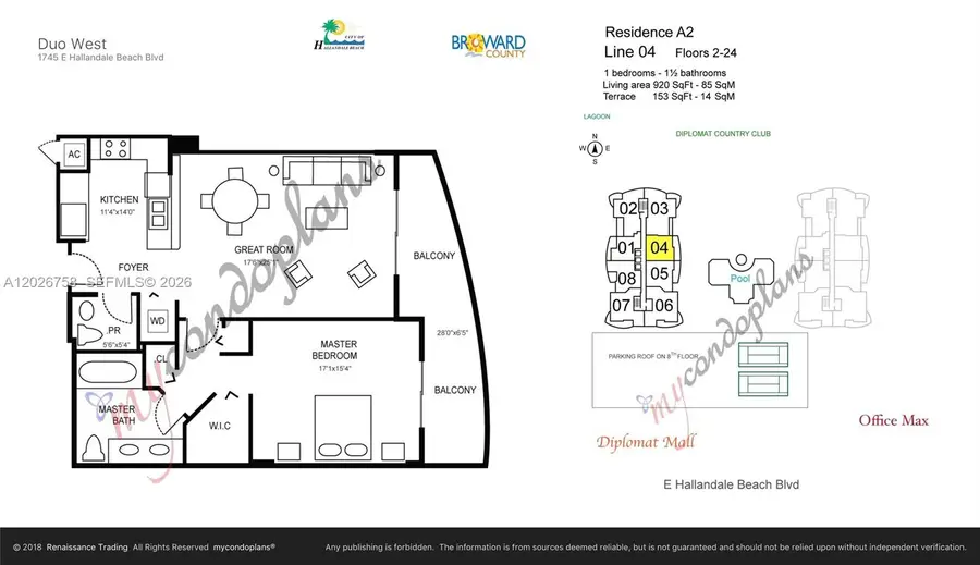 1745 E Hallandale Beach Blvd #2304W, Hallandale Beach, FL 33009 - #3