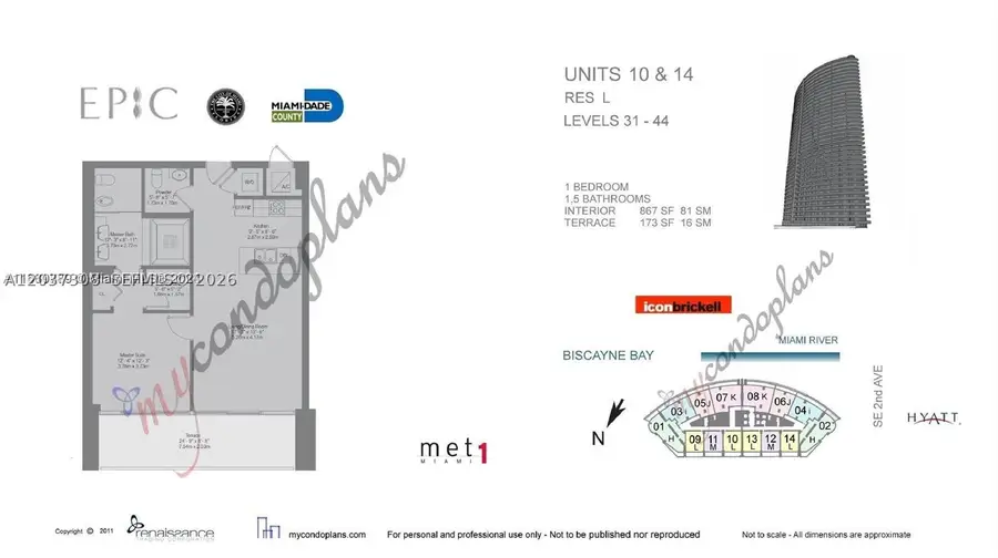 200 Biscayne Boulevar Way #3110, Miami, FL 33131 - #2