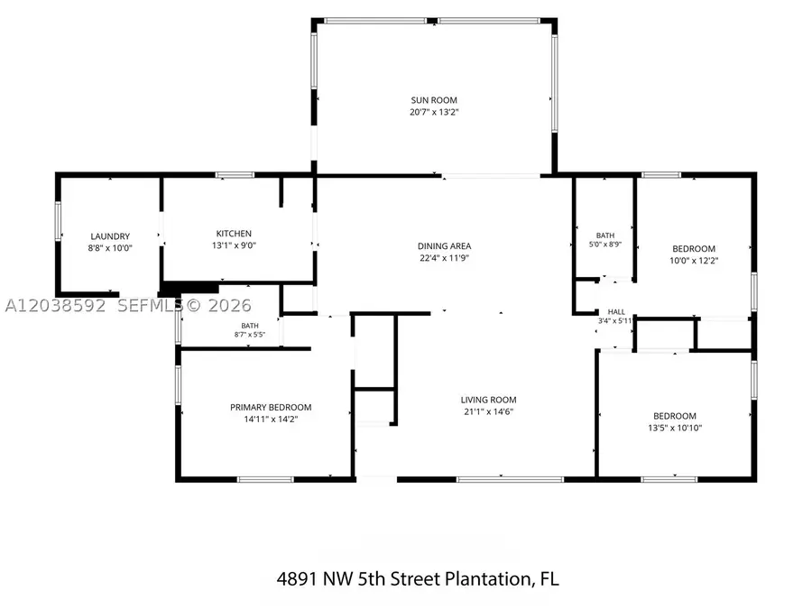 4891 NW 5th St, Plantation, FL 33317 - #3