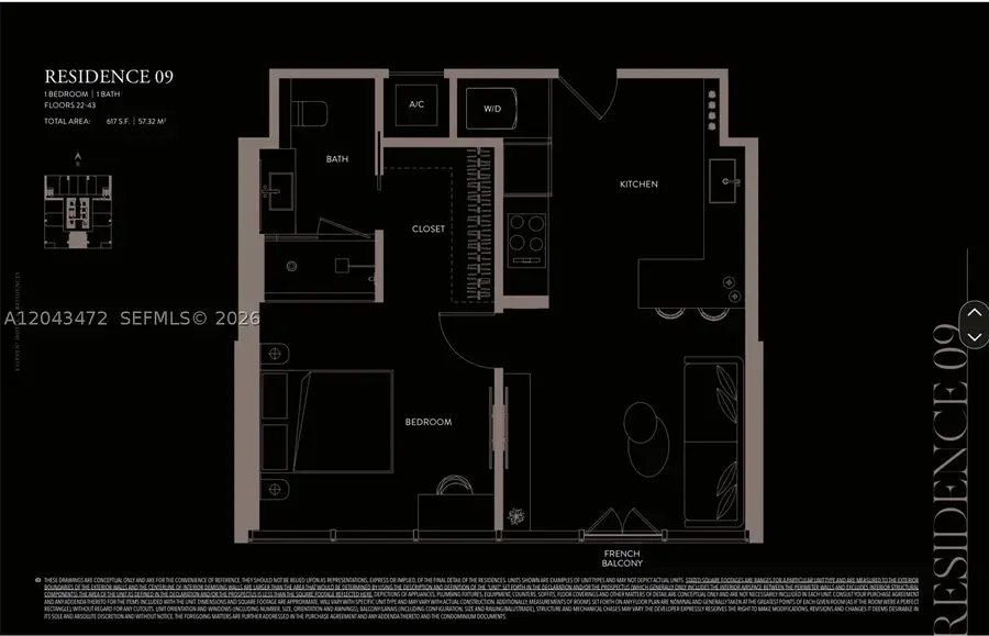 20 NE 11th St #2409, Miami, FL 33132 - #2