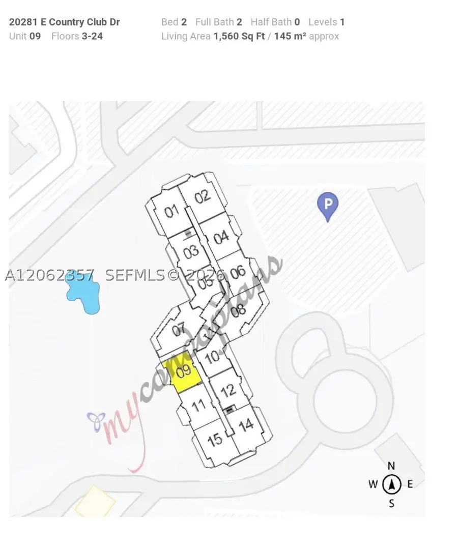 20281 E Country Club Dr #909, Aventura, FL 33180 - #3