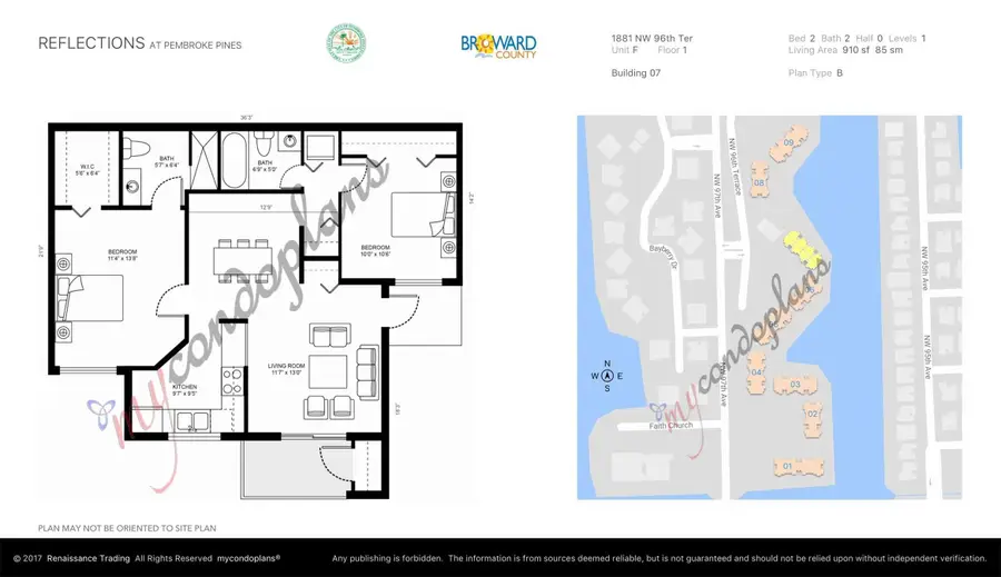 1881 NW 96th Terrace #7F, Pembroke Pines, FL 33024 - #2
