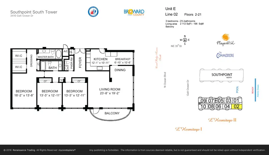 3400 Galt Ocean Drive #1202S, Fort Lauderdale, FL 33308 - #2