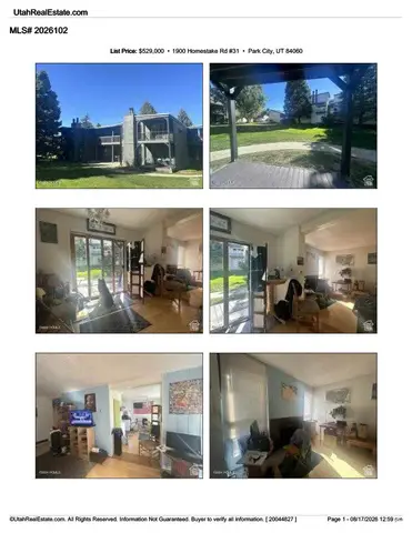 31 1900 Homestake Rd S #31, Park City, UT 84060