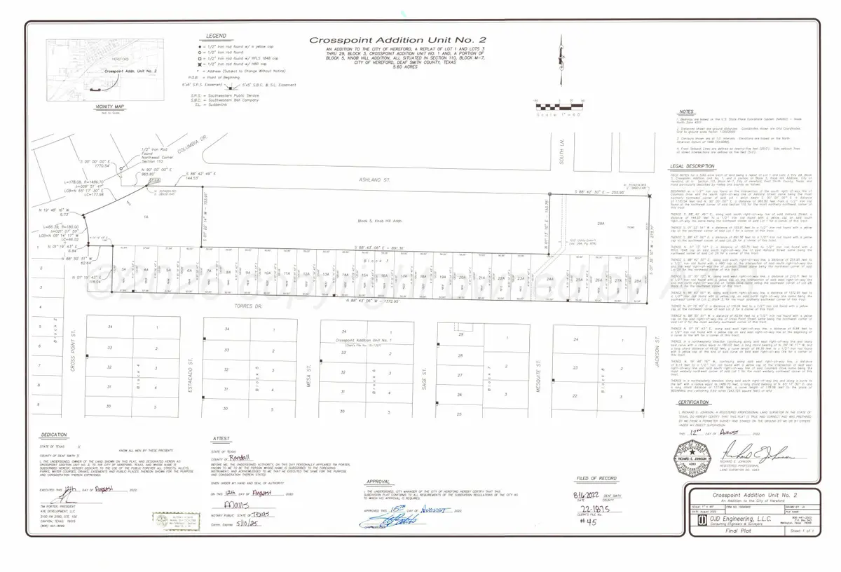 Crosspoint Home Sites, Hereford, TX 79045 - #1