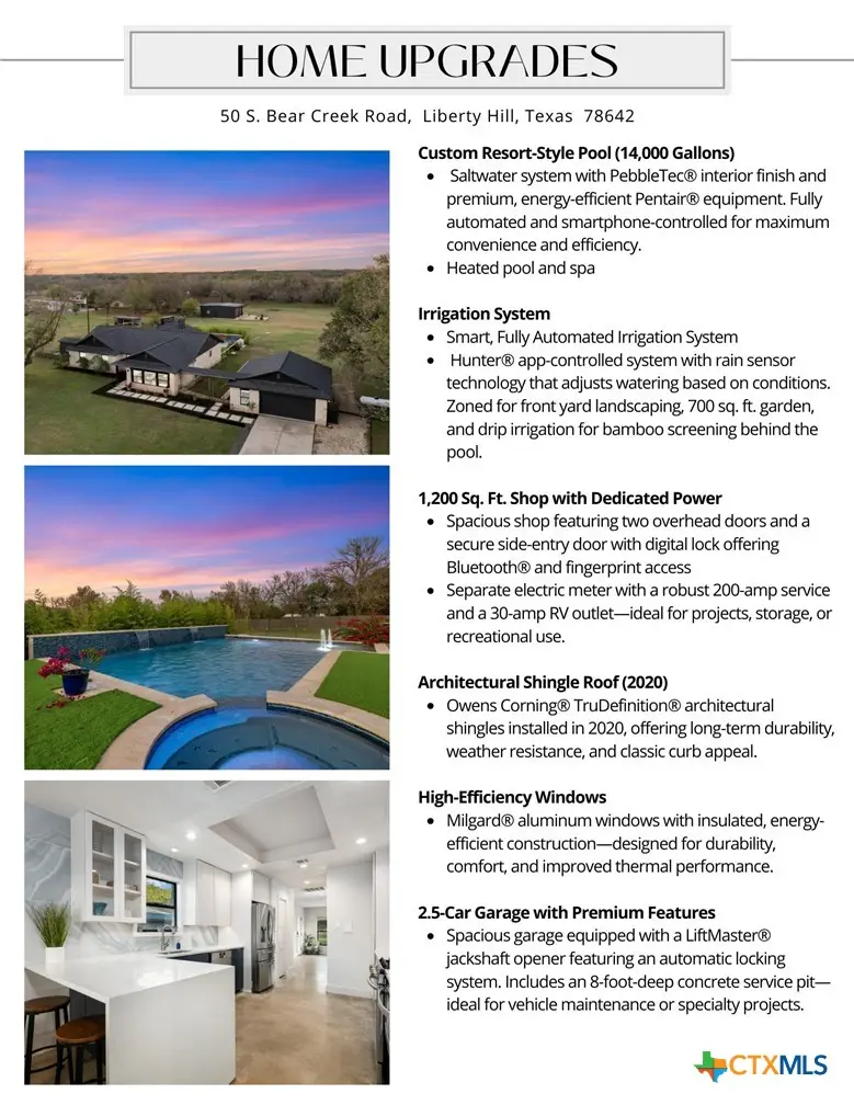 50 S Bear Creek Road, Liberty Hill, TX 78642 - #2