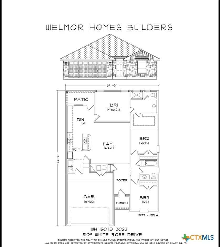 5109 White Rose Drive, Killeen, TX 76542 - #1