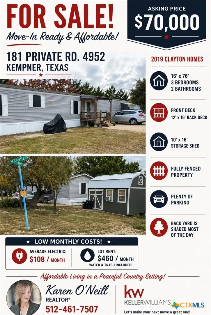 181 Private Road 4952, Kempner, TX 76539 - #1