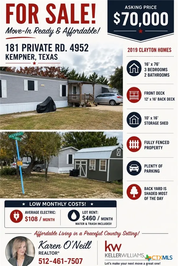 181 Private Road 4952, Kempner, TX 76539