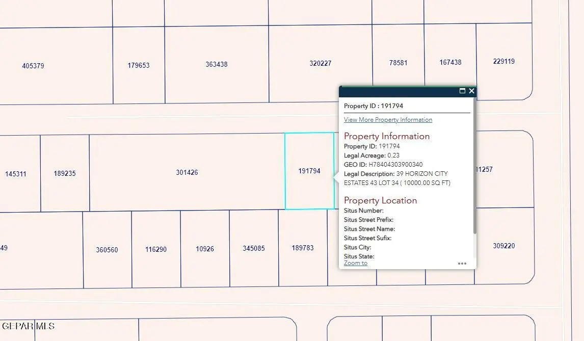 PN-191794 39 Horizon City Estates Lot 34, Horizon City, TX 79928 - #1