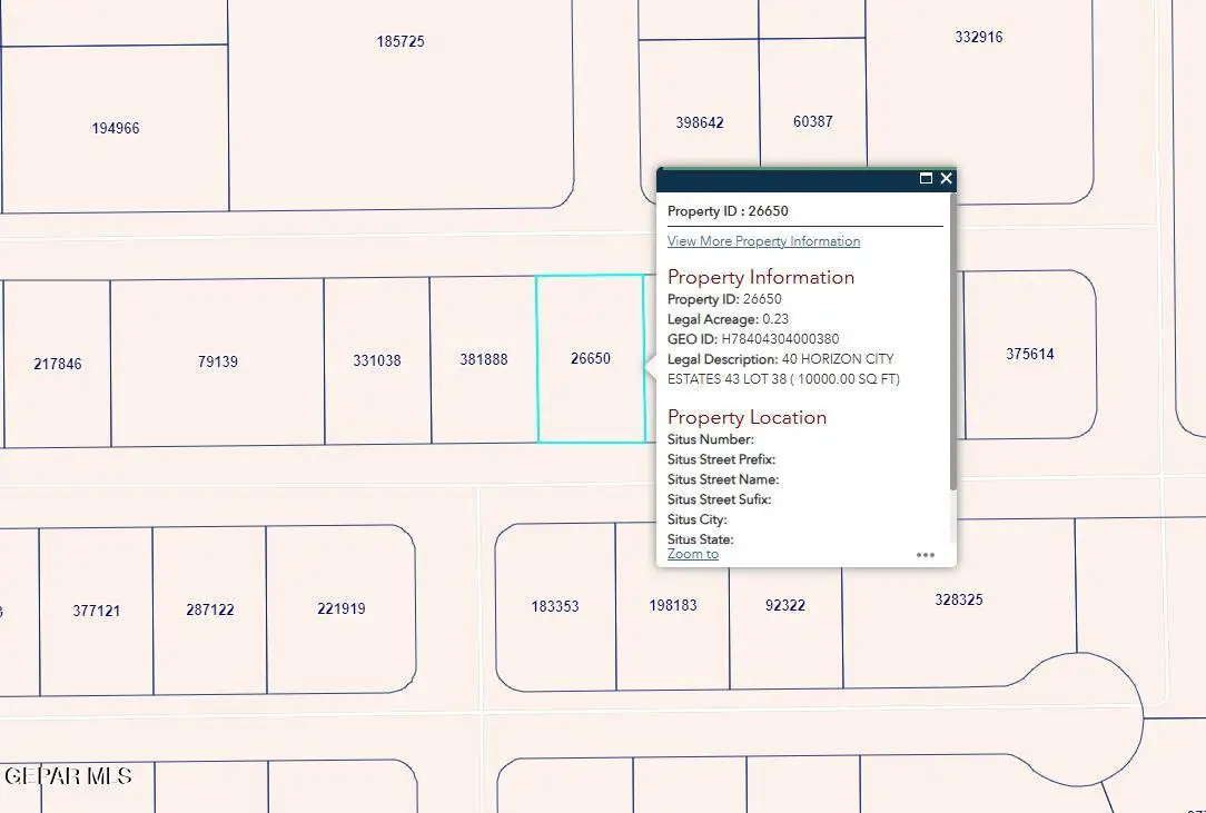 PN-26650 40 Horizon City Estates Lot 38, Horizon City, TX 79928 - #1